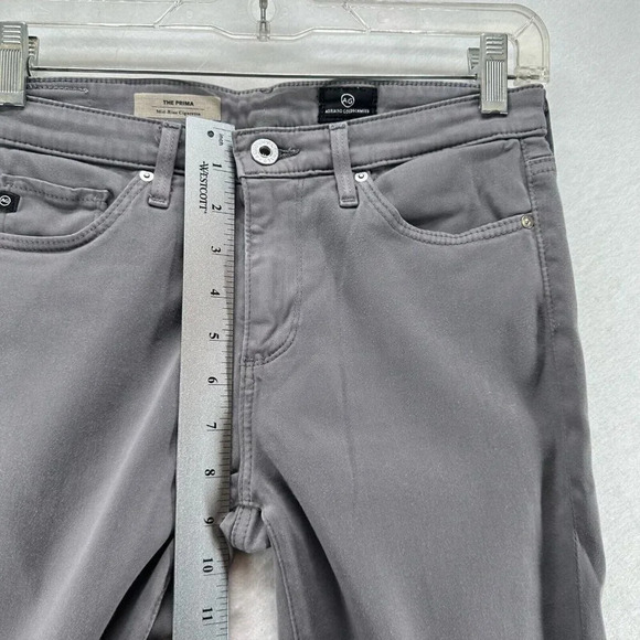 AG Adriano Goldschmied Jeans Womens 27R Prima Mid-Rise Cigarette Denim Gray - Picture 10 of 11